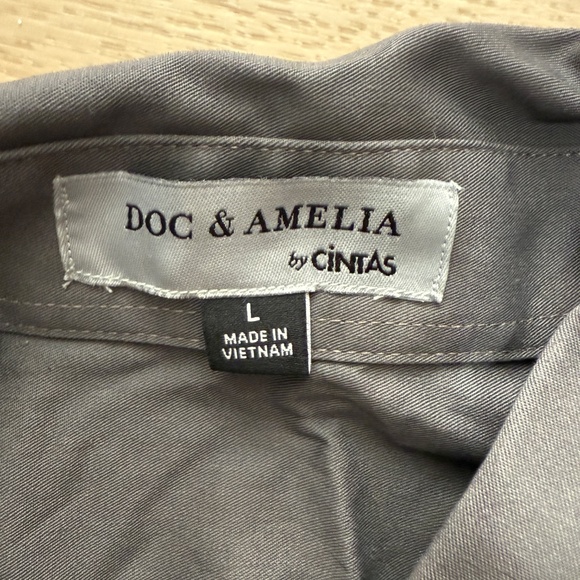 Cintas Workwear Schindler Patch Shirt Gray Relaxed - Picture 6 of 8